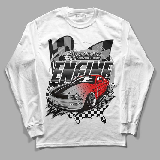 Jordan 5 Retro P51 Camo DopeSkill Long Sleeve T-Shirt ENGINE Tshirt Graphic Streetwear  - White 