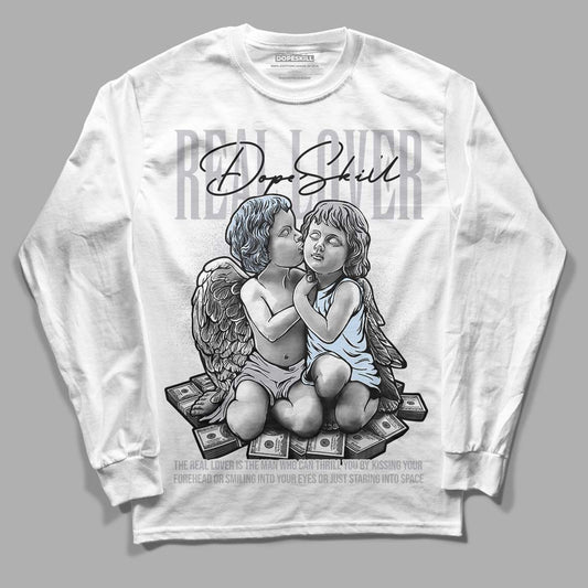 Jordan 11 Retro Low Cement Grey DopeSkill Long Sleeve T-Shirt Real Lover Graphic Streetwear - White 