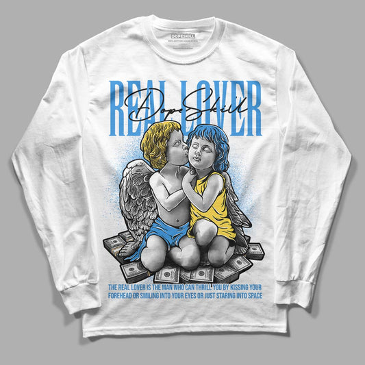 SB Dunk Low Homer DopeSkill Long Sleeve T-Shirt Real Lover Graphic - White