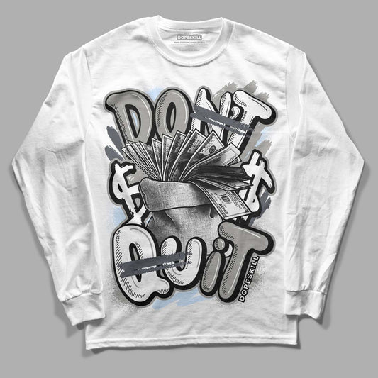 Jordan 6 Retro Cool Grey DopeSkill Long Sleeve T-Shirt Chillin  Graphic Streetwear - White 