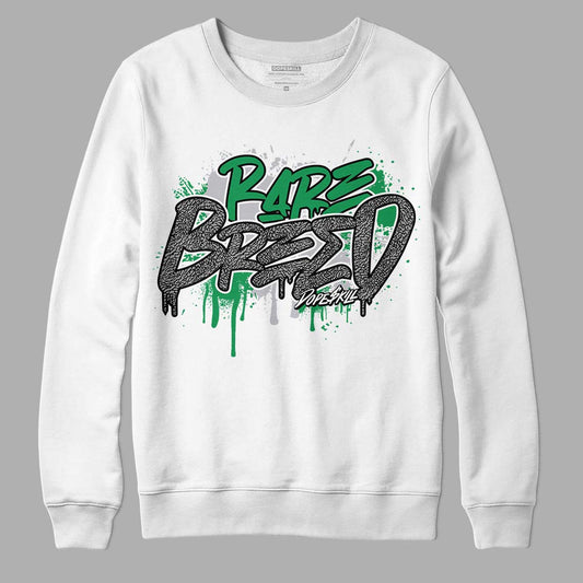 Jordan 3 WMNS “Lucky Green” DopeSkill Sweatshirt Rare Breed Graphic Streetwear - White