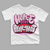 Triple Pink Dunk Low DopeSkill Toddler Kids T-shirt Homie Don't Play That Graphic - White 