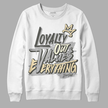 Jordan 4 Retro SE Craft Photon Dust DopeSkill Sweatshirt LOVE Graphic Streetwear  - White 