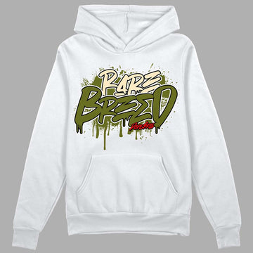 Travis Scott x Jordan 1 Low OG “Olive” DopeSkill Hoodie Sweatshirt Rare Breed Graphic Streetwear - White