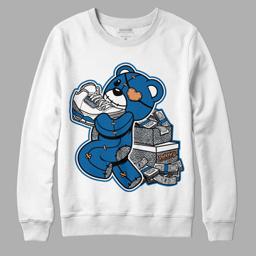 Jordan 3 Retro Wizards DopeSkill Sweatshirt Bear Steals Sneaker Graphic Streetwear - White 