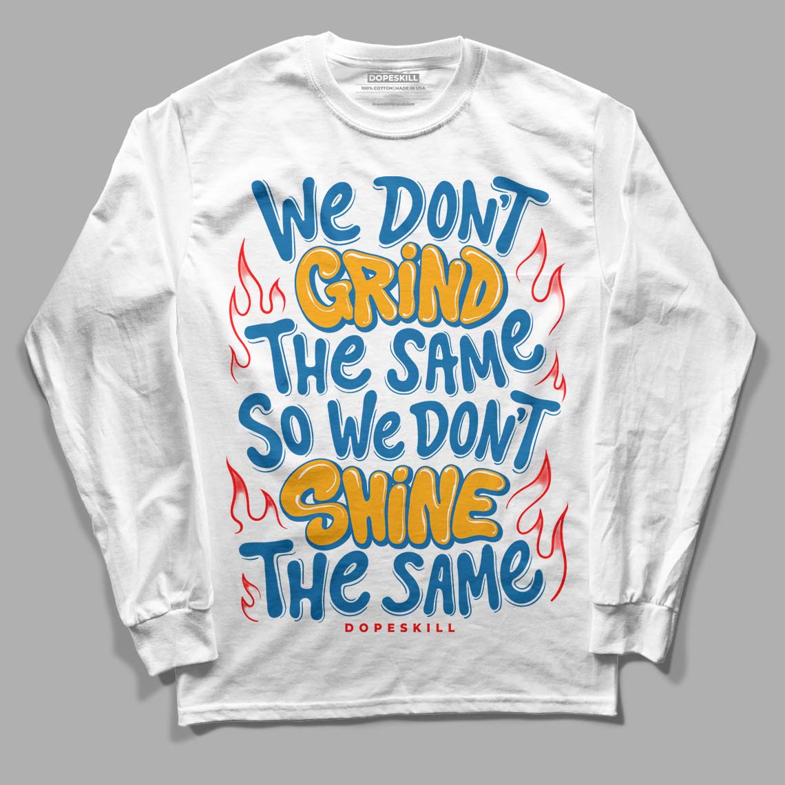 Jordan 4 Retro GS "Messy Room" DopeSkill Long Sleeve T-Shirt Grind Shine Graphic Streetwear - White 