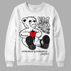 Jordan 1 High 85 Black White DopeSkill Sweatshirt Love Kills Graphic Streetwear - White 