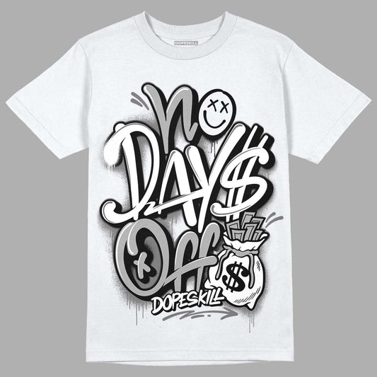 Stealth 12s DopeSkill T-Shirt No Days Off Graphic - White 