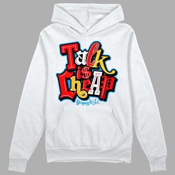 Fruity Pebbles Dunks DopeSkill Hoodie Sweatshirt Talk Is Chip Graphic - White