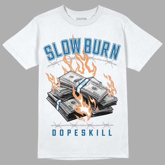 Jordan 3 Retro Wizards DopeSkill T-Shirt Slow Burn Graphic Streetwear - White