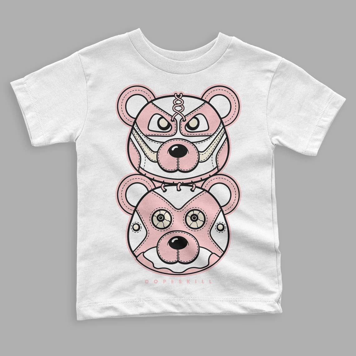 Jordan 1 High OG WMNS Washed Pink DopeSkill Toddler Kids T-shirt Leather Bear Graphic Streetwear - White