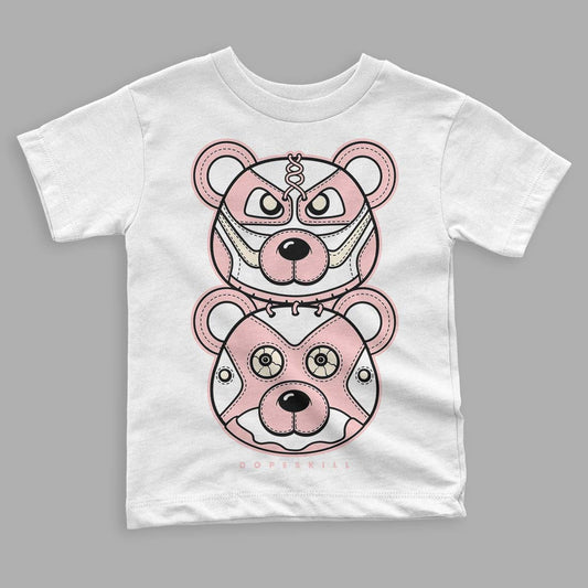 Jordan 1 High OG WMNS Washed Pink DopeSkill Toddler Kids T-shirt Leather Bear Graphic Streetwear - White