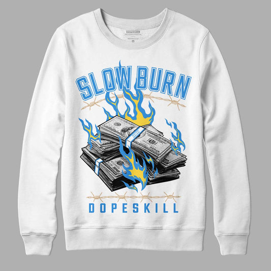 SB Dunk Low Homer DopeSkill Sweatshirt Slow Burn Graphic - White