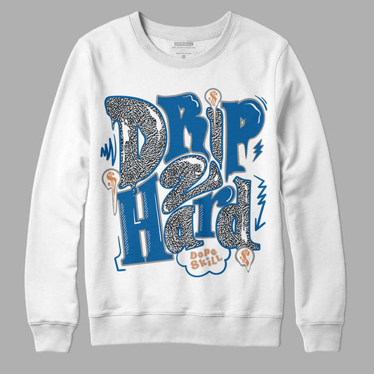 Jordan 3 Retro Wizards DopeSkill Sweatshirt Drip Too Hard Graphic Streetwear - White