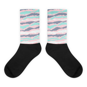 Abstract Tiger Sublimated Socks Match Jordan 5 Easter