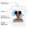 AJ 6 University Blue DopeSkill T-Shirt Black Queen Graphic