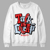 Cherry 11s DopeSkill Sweatshirt Talk Is Chip Graphic - White 