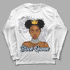 Jordan 11 Retro Low Cement Grey DopeSkill Long Sleeve T-Shirt Black Queen Graphic Streetwear - White 