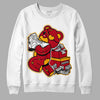 Cardinal 7s DopeSkill Sweatshirt Bear Steals Sneaker Graphic - White 