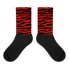 Abstract Tiger Sublimated Socks Match AJ 9 Chile Red