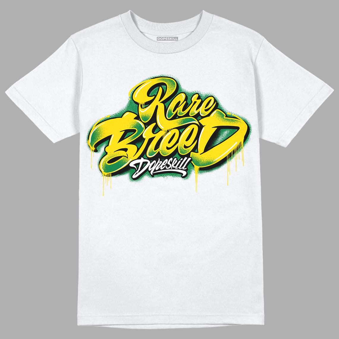 Dunk Low Reverse Brazil DopeSkill T-Shirt Rare Breed Type Graphic - White