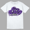 Court Purple 13s DopeSkill T-Shirt Rare Breed Type Graphic - White