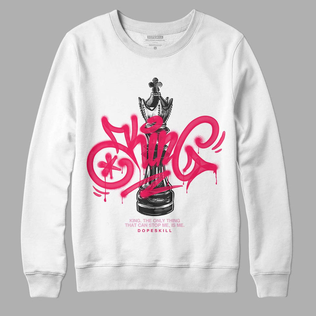 Air Max 90 Valentine's Day DopeSkill Sweatshirt King Chess Graphic Streetwear - White