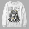 Jordan 4 Retro SE Craft Photon Dust DopeSkill Sweatshirt Real Lover  Graphic Streetwear  - White 