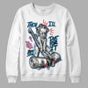 Travis Scott x Jordan 4 Retro 'Cactus Jack' DopeSkill Sweatshirt Then I'll Die For It Graphic Streetwear - White 