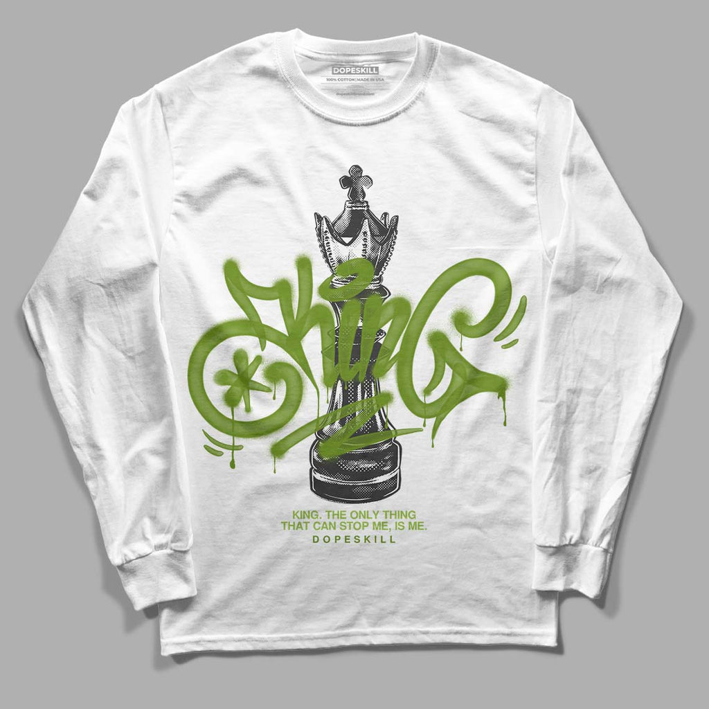 Dunk Low 'Chlorophyll' DopeSkill Long Sleeve T-Shirt King Chess Graphic Streetwear - White