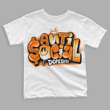 Wmns Dunk Low 'Magma Orange DopeSkill Toddler Kids T-shirt Anti Social Graphic Streetwear - White 