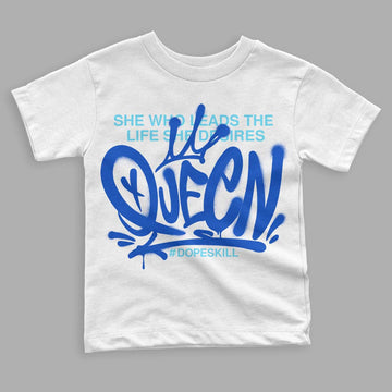 SB Dunk Argon DopeSkill Toddler Kids T-shirt Queen Graphic - White 