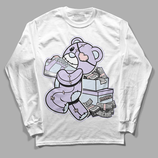 Easter Dunk Low DopeSkill Long Sleeve T-Shirt Bear Steals Sneaker Graphic - White 