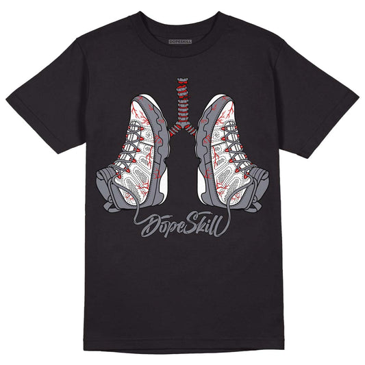 Fire Red 9s DopeSkill T-Shirt Breathe Graphic - Black 