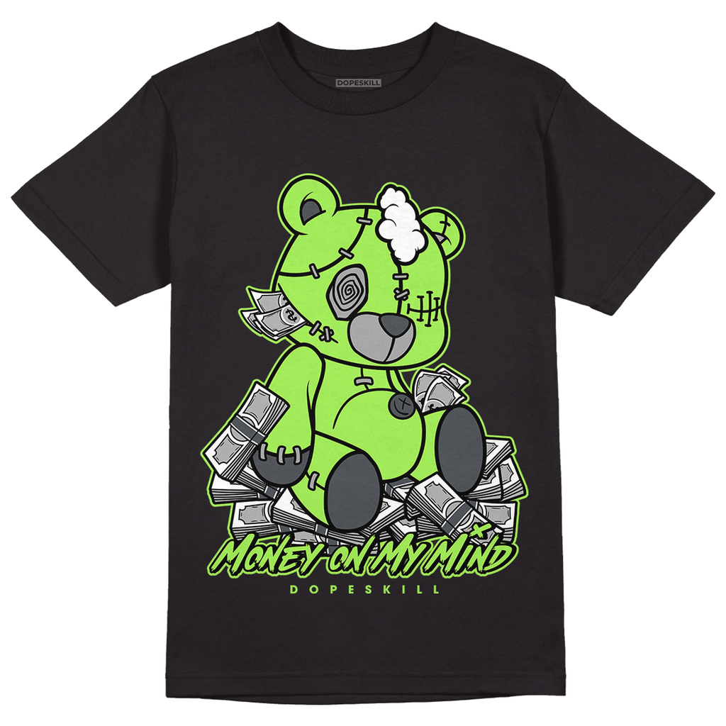 Jordan 5 Green Bean DopeSkill T-Shirt MOMM Bear Graphic - Black 