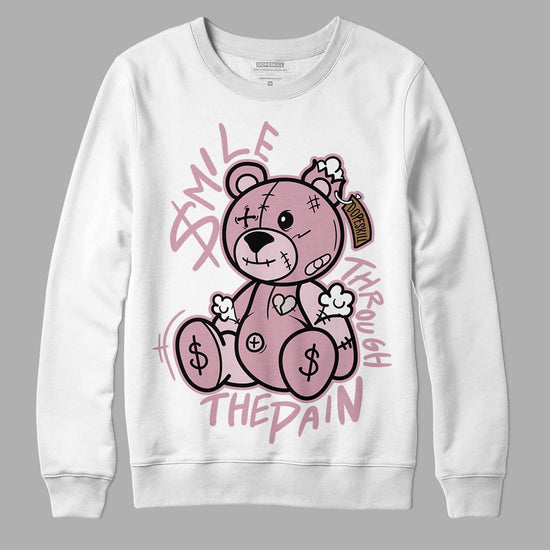 Dunk Low Teddy Bear Pink DopeSkill Sweatshirt BEAN Graphic - White 