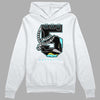 Aqua 5s DopeSkill Hoodie Sweatshirt No.5 Graphic - White