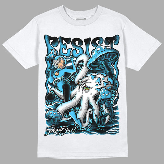 University Blue 13s DopeSkill T-Shirt Resist Graphic - White 