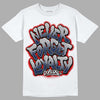 Midnight Navy 4s DopeSkill T-Shirt Never Forget Loyalty Graphic - White