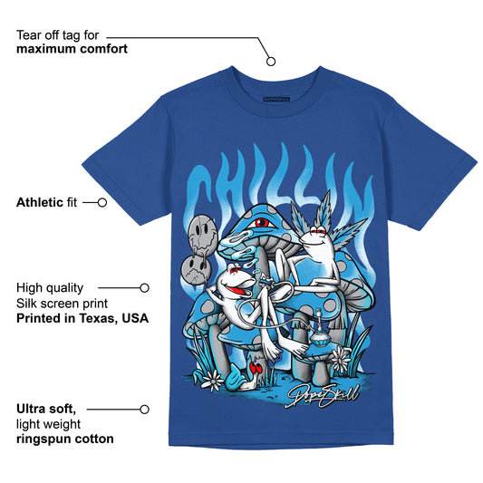 Brave Blue 13s DopeSkill Navy T-shirt Chillin Graphic