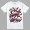 Dunk Low Night Maroon and Medium Soft Pink DopeSkill T-Shirt Never Forget Loyalty Graphic Streetwear - White