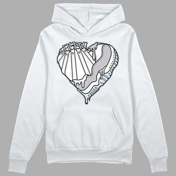 Jordan 11 Retro Low Cement Grey DopeSkill Hoodie Sweatshirt Heart Jordan 11 Graphic Streetwear - White 