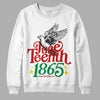 Black History Collection DopeSkill Sweatshirt Juneteenth 1865 Graphic - White 