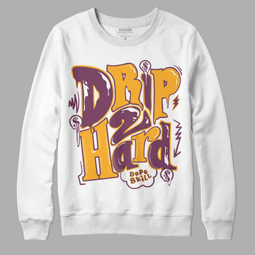 Brotherhood 1s High OG DopeSkill Sweatshirt Drip Too Hard Graphic - White 