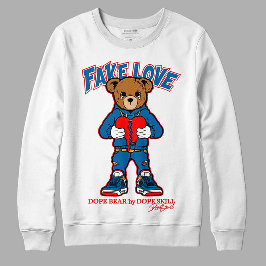 Messy Room 4S DopeSkill Sweatshirt Fake Love Graphic - White