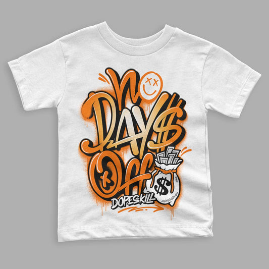 Wmns Dunk Low 'Magma Orange DopeSkill Toddler Kids T-shirt No Days Off Graphic Streetwear - White