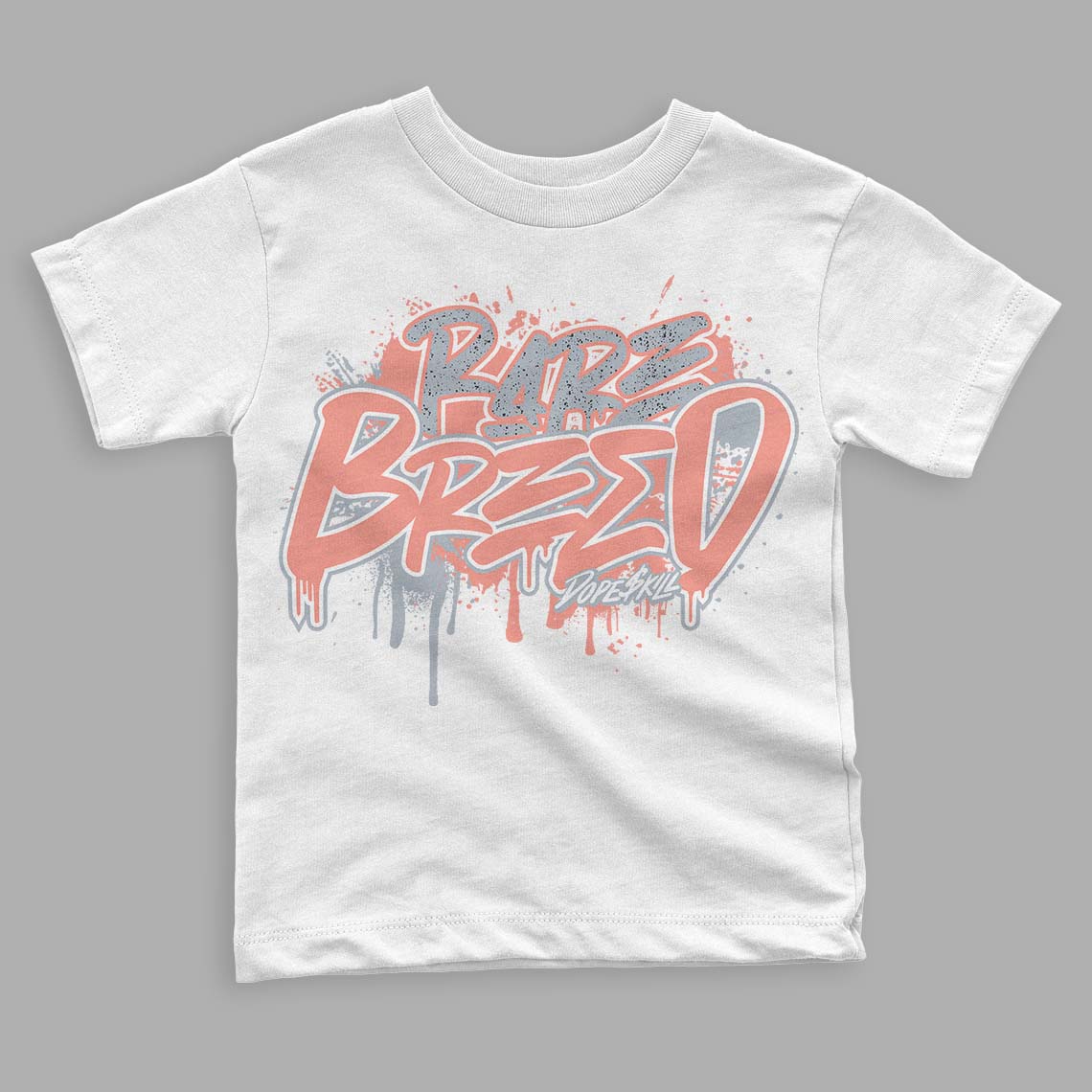 DJ Khaled x Jordan 5 Retro ‘Crimson Bliss’ DopeSkill Toddler Kids T-shirt Rare Breed Graphic Streetwear - White 