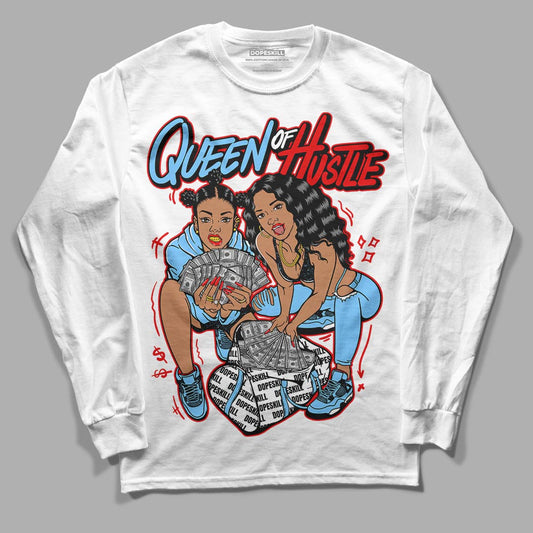 Travis Scott x Jordan 4 Retro 'Cactus Jack' DopeSkill Long Sleeve T-Shirt Queen Of Hustle Graphic Streetwear  - White 