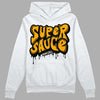 Black Taxi 12s DopeSkill Hoodie Sweatshirt Super Sauce Graphic - White 