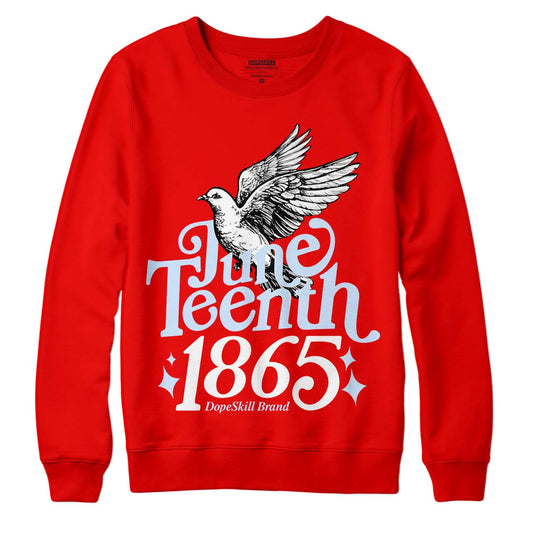 Jordan 11 Retro Cherry DopeSkill Varsity Red Sweatshirt Juneteenth 1865 Graphic Streetwear